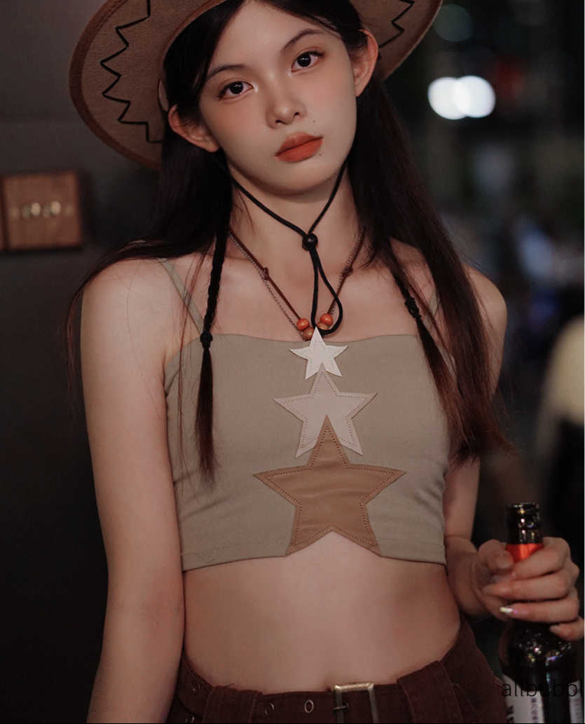 Star Patchwork Tank Top