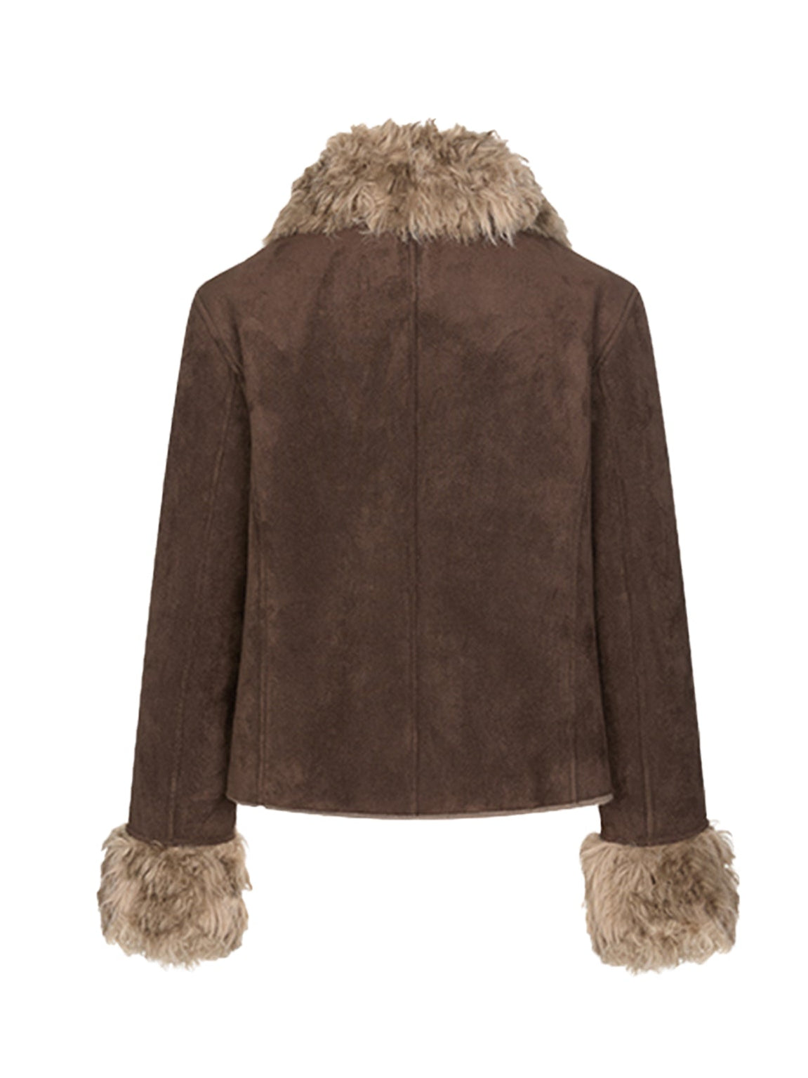 Retro deerskin thick jacket