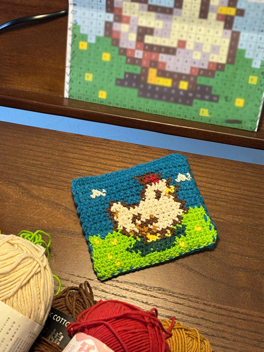 diy crocheted Stardew Valley chicken kit
