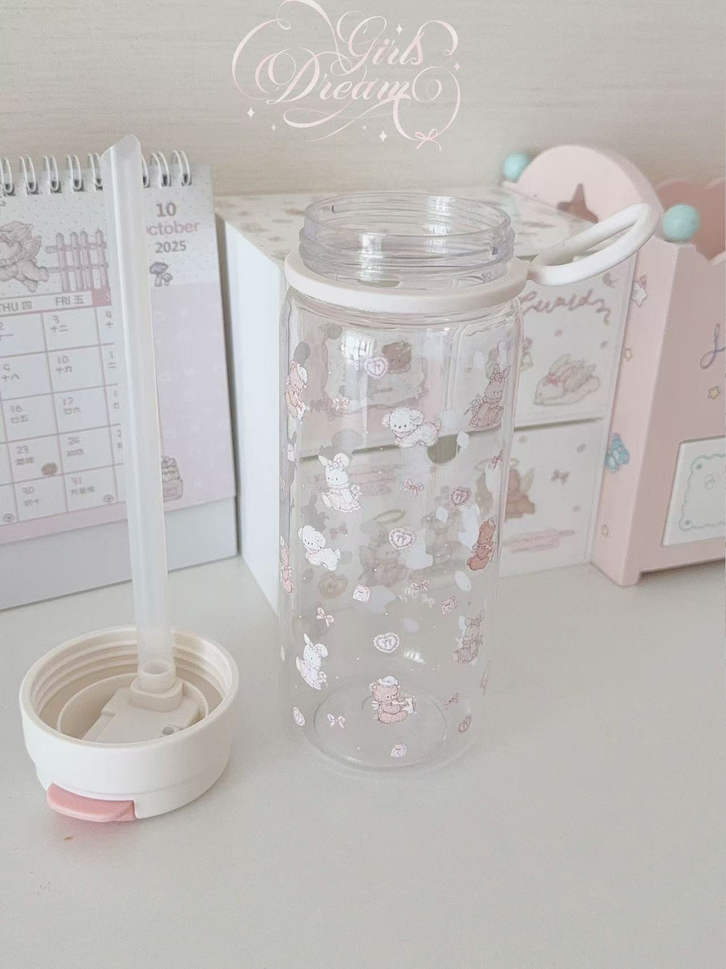 Girl's Dream Rabbit Bear Water Cup