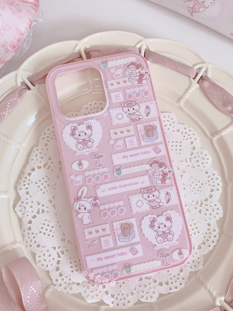 kawaii kitty phone case