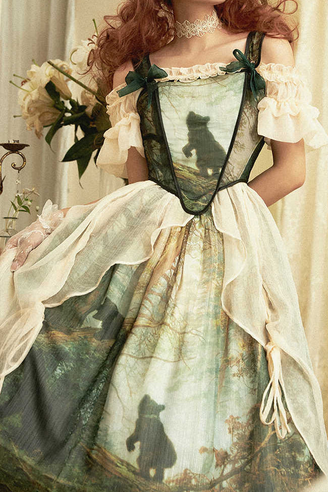 Morning Forest Cottage Lolita Dress