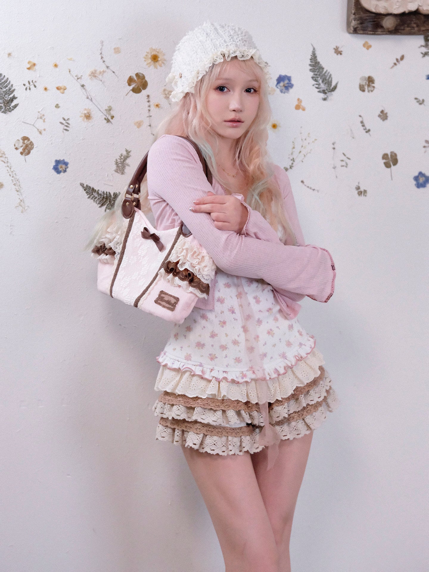 brown cake vintage skirt