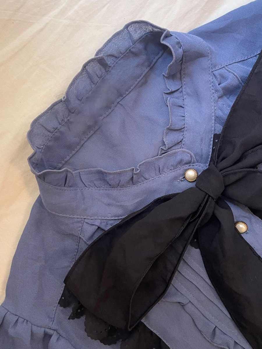 Vintage Purple Bow Shirt