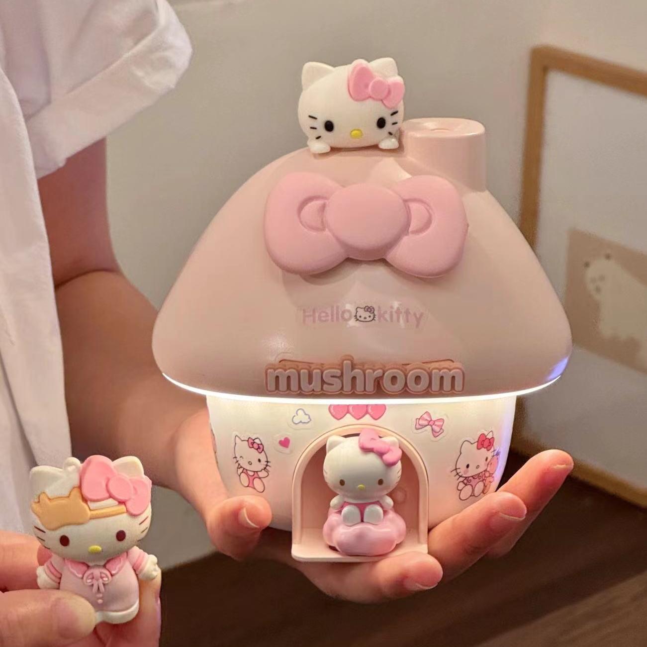 cute kitty mushroom humidifier