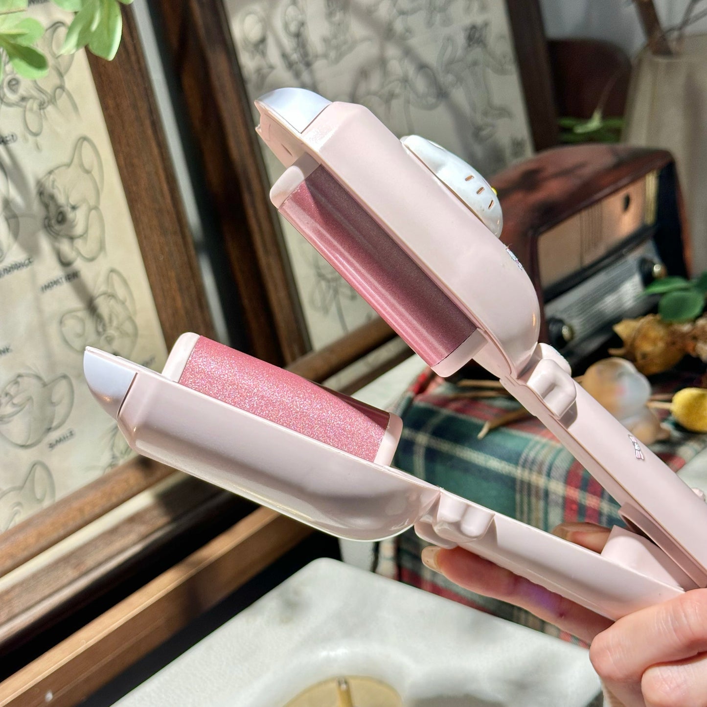 cute kitty claw egg roll splint perm