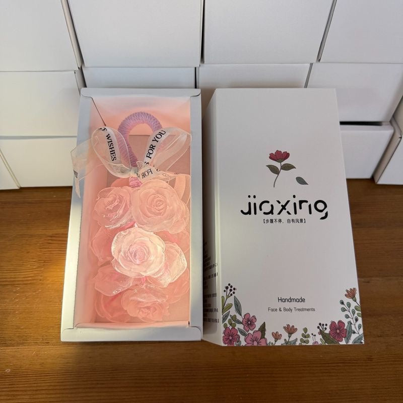 Creative rose oil soap