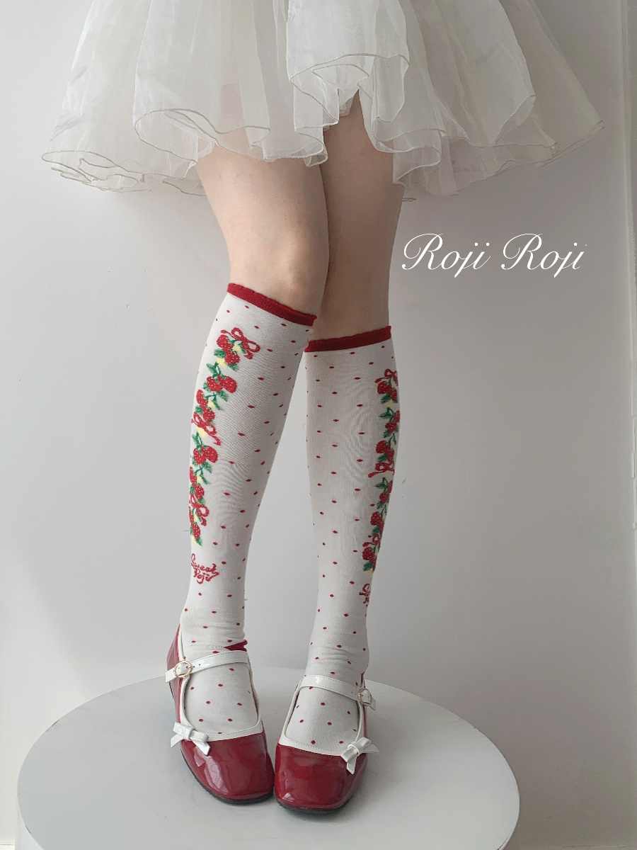 Strawberry Lolita Socks