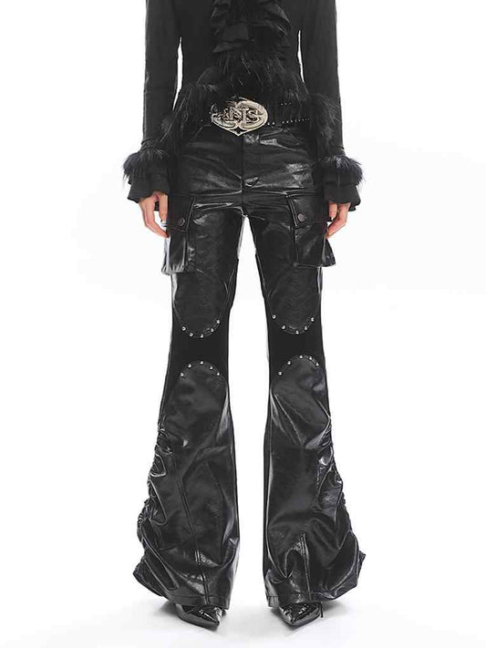 Grunge Punk Leather Pants