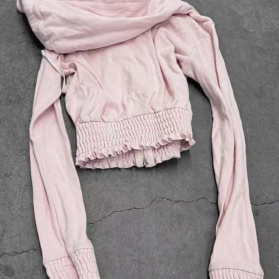 coquette zip-up sweatshirt suit