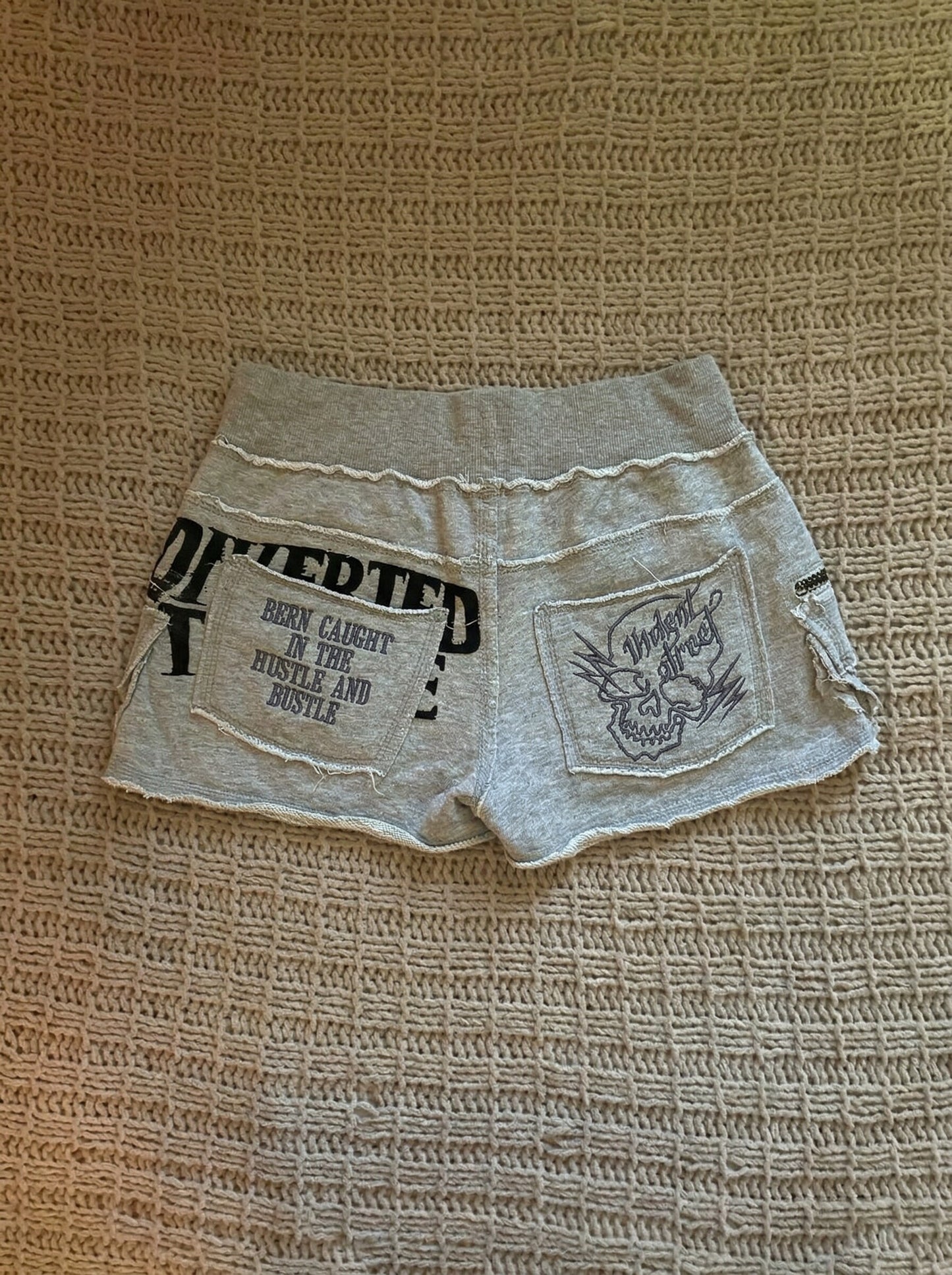 y2k sports letters vintage shorts