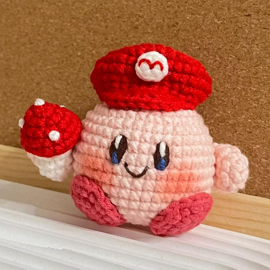 Cute keychain doll wool diy