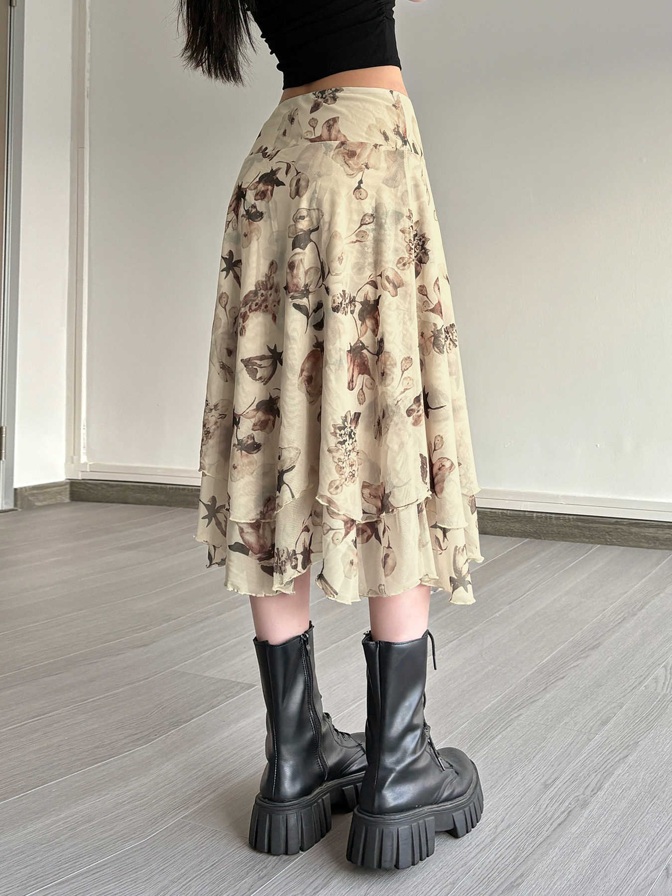 Fairy Grunge Plant-based Printed Skirt