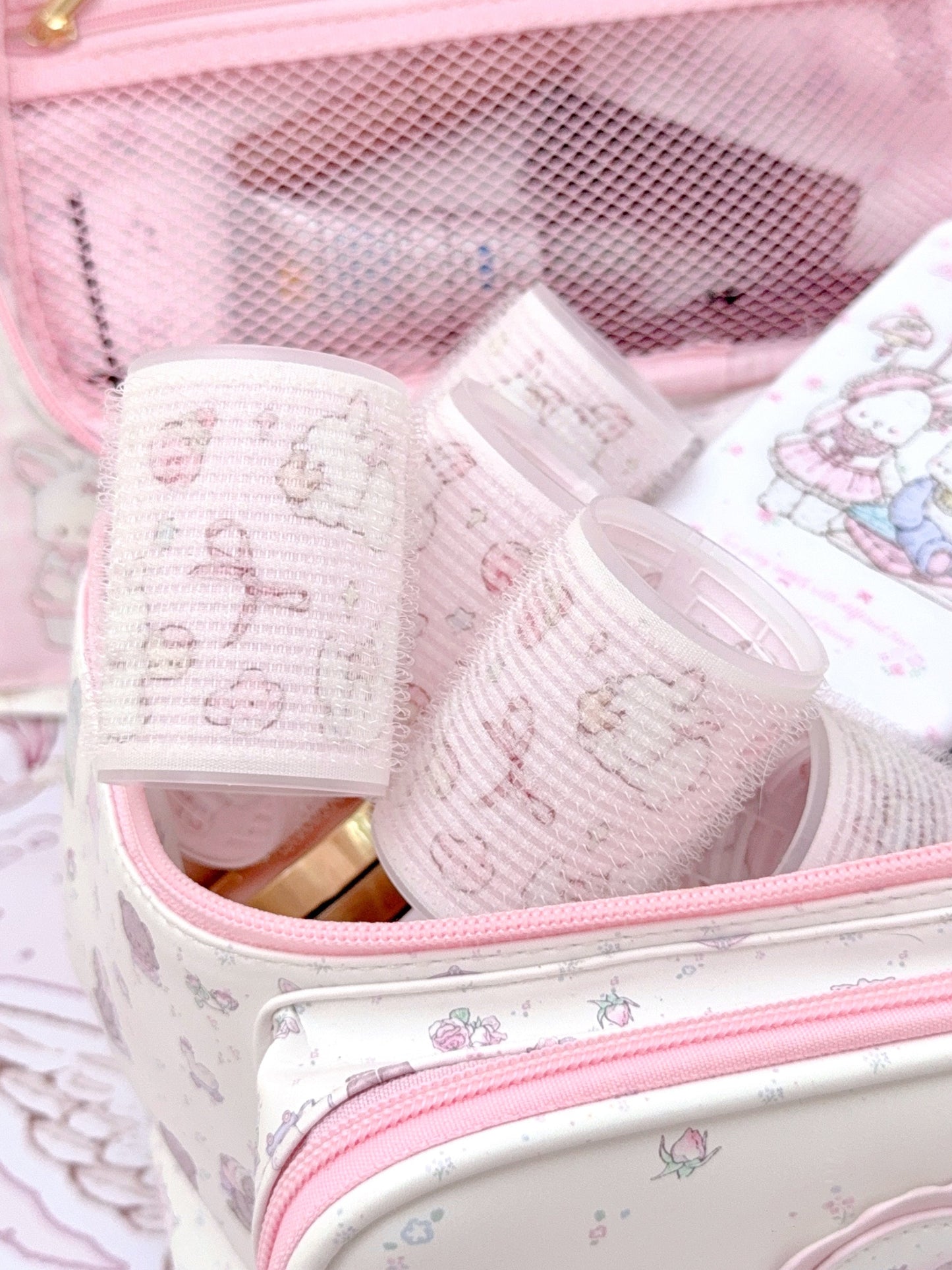 kawaii styling plastic hair curlers
