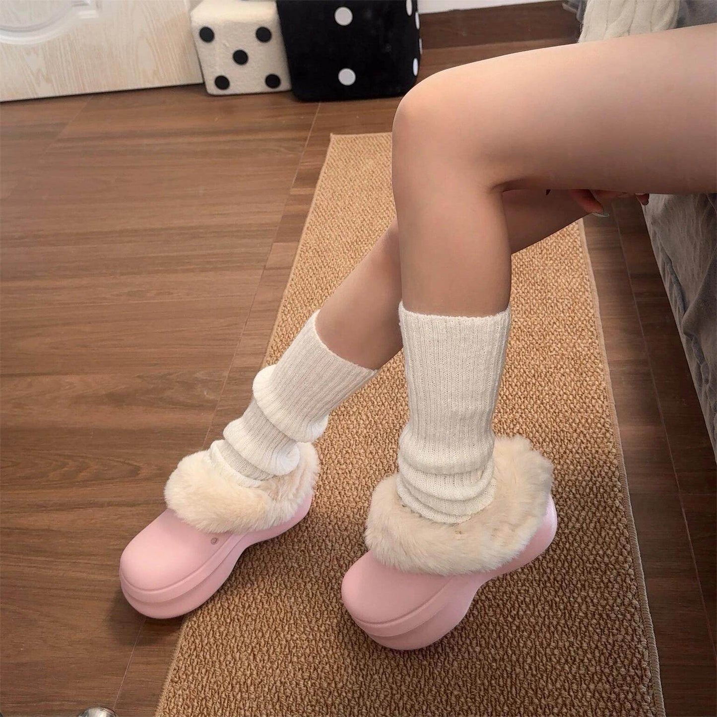 kawaii winter slippers