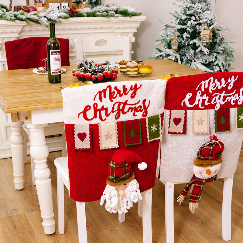 Christmas decoration chair cover