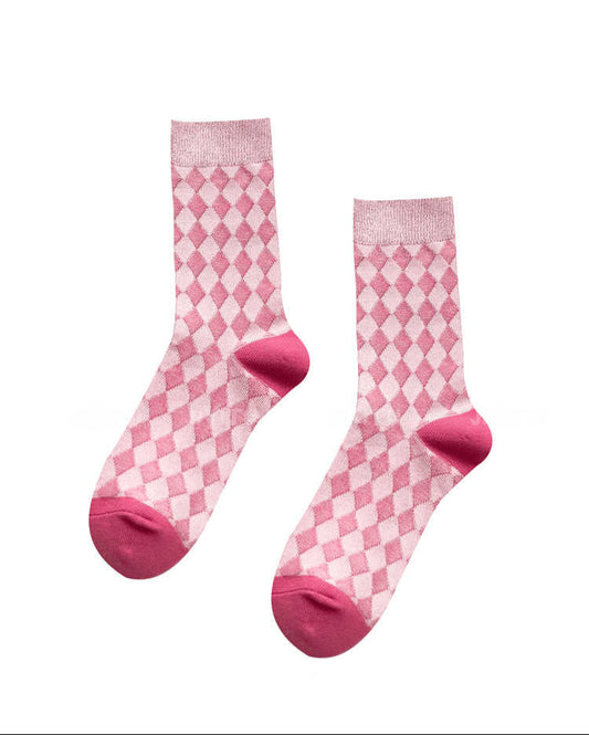 Pink Barbiecore Mid-calf Socks