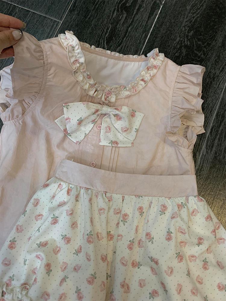Strawberry Cake Floral Suit