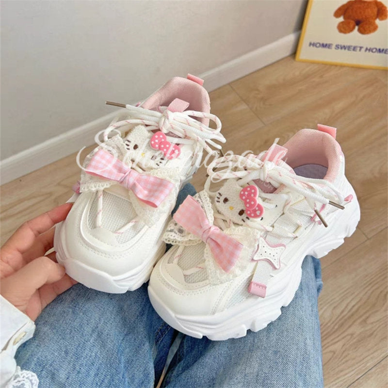 kitty kawaii platform sneakers