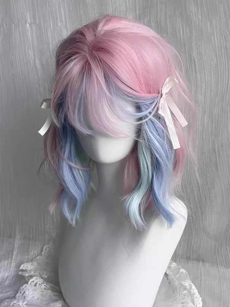 Lolita Pink Curly Cos Wig