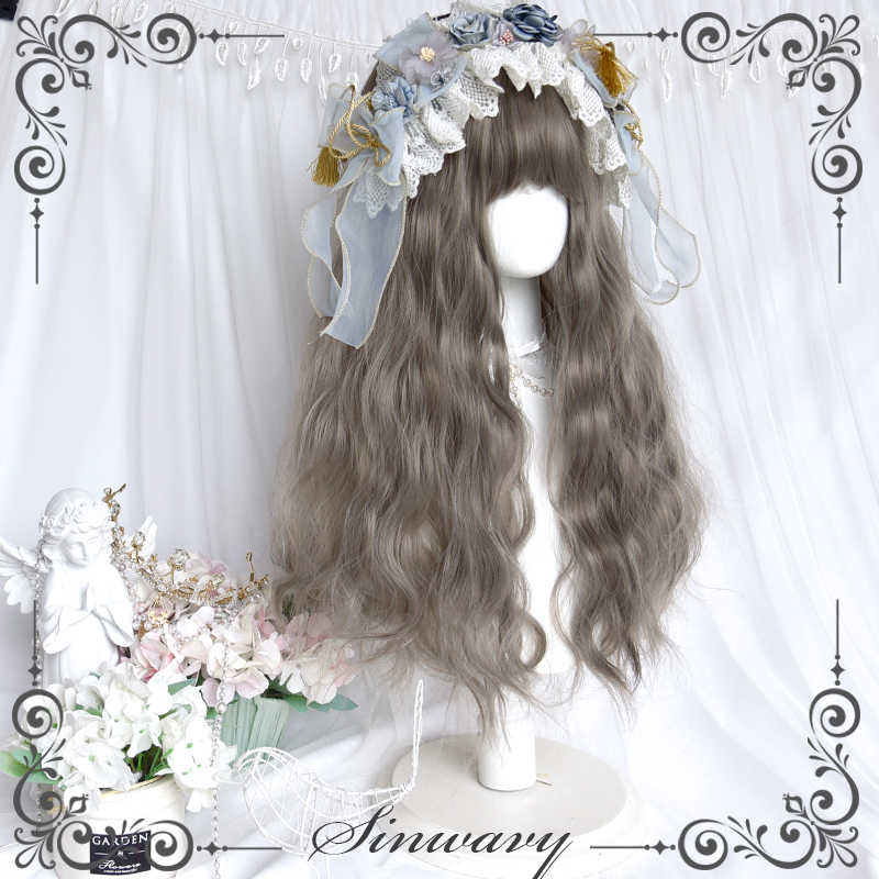 Aoki Gray Lolita Curly Wig