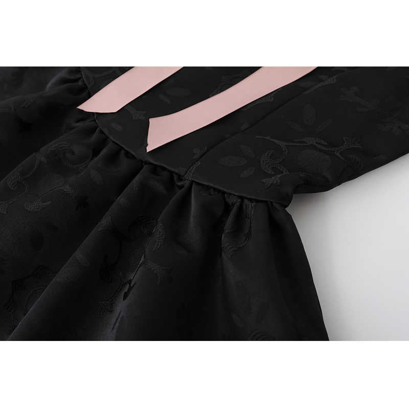 Pink Diamond Bow Dark Coquette Dress