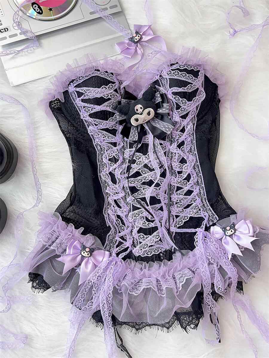 Y2K Goth Lace Corset