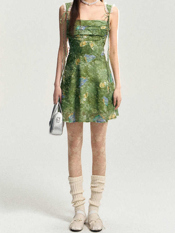 Fairy Grunge Lace Backless Dress