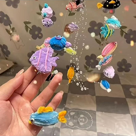 diy Twist stick wind chime fish pendant