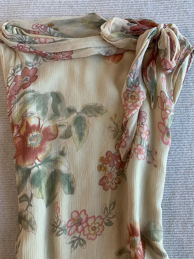 vintage flowers sleeveless top