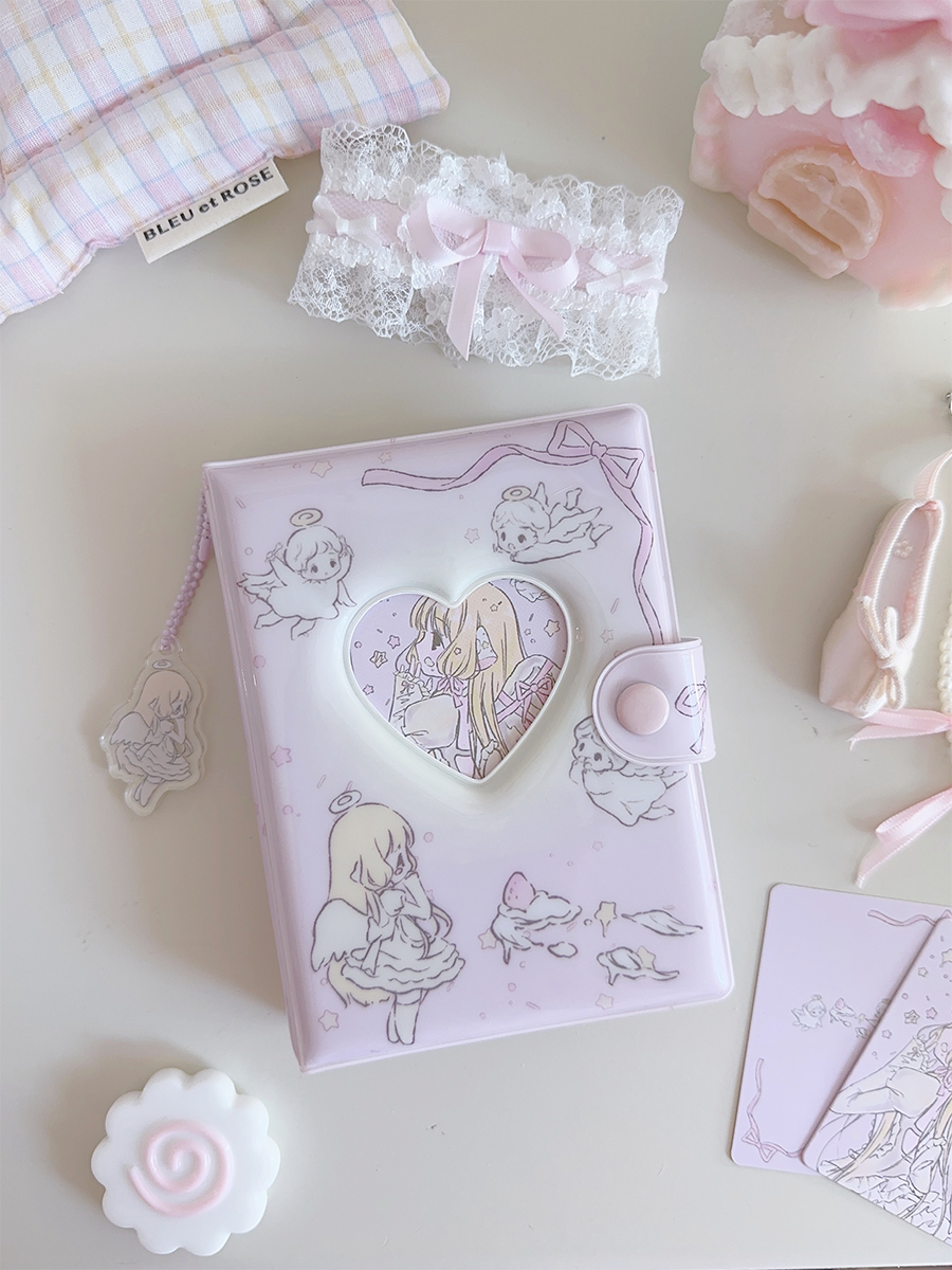 kawaii angel heart versatile and cute A7 loose-leaf ledger