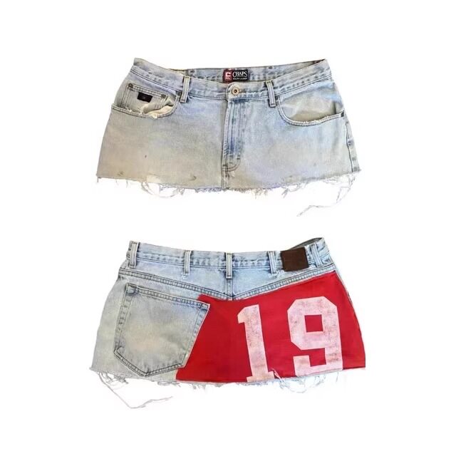 Y2K Streetwear Digital Print Paneled Mini Skirt