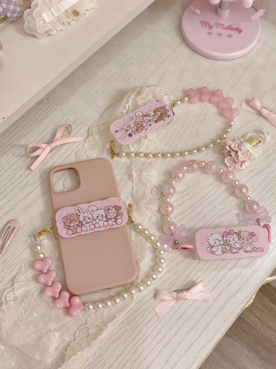 cute portable anti-lost mobile phone decorative clip