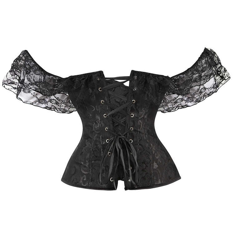 Dark Coquette Boned Lace Corset