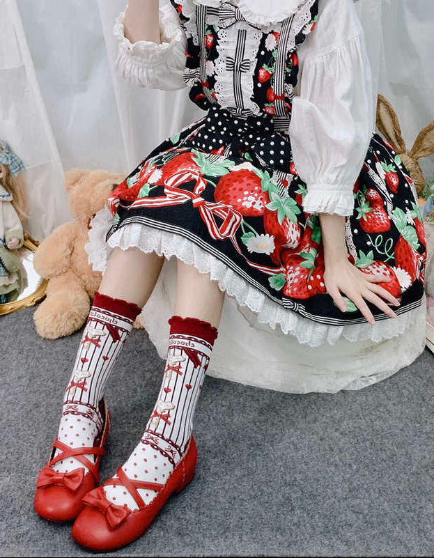 Strawberry Lolita Cute Socks