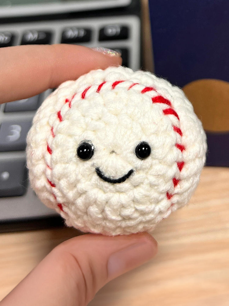 diy wool Baseball doll