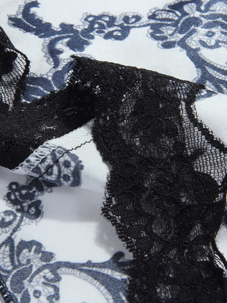 Qinghua Porcelain Lace Nightgown