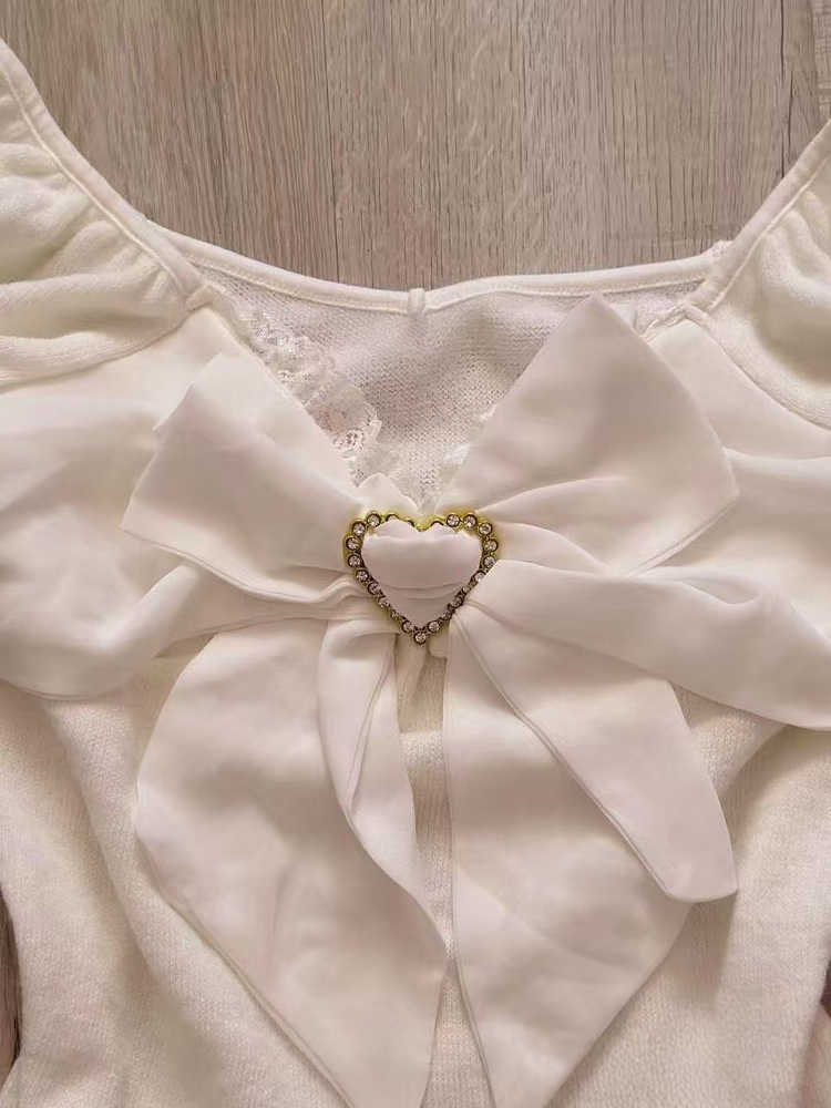 French Bow White T-shirt