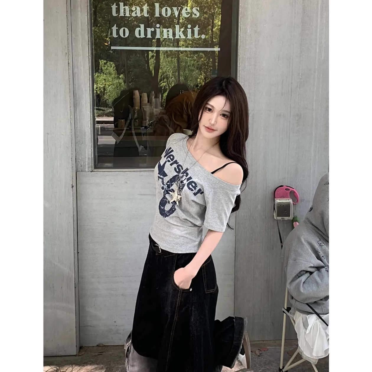 Y2k Sport Summer Off shoulder Top