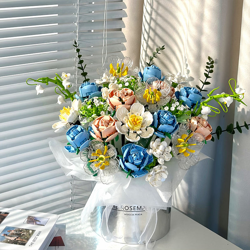 Rose Building Blocks Simulation Bouquet