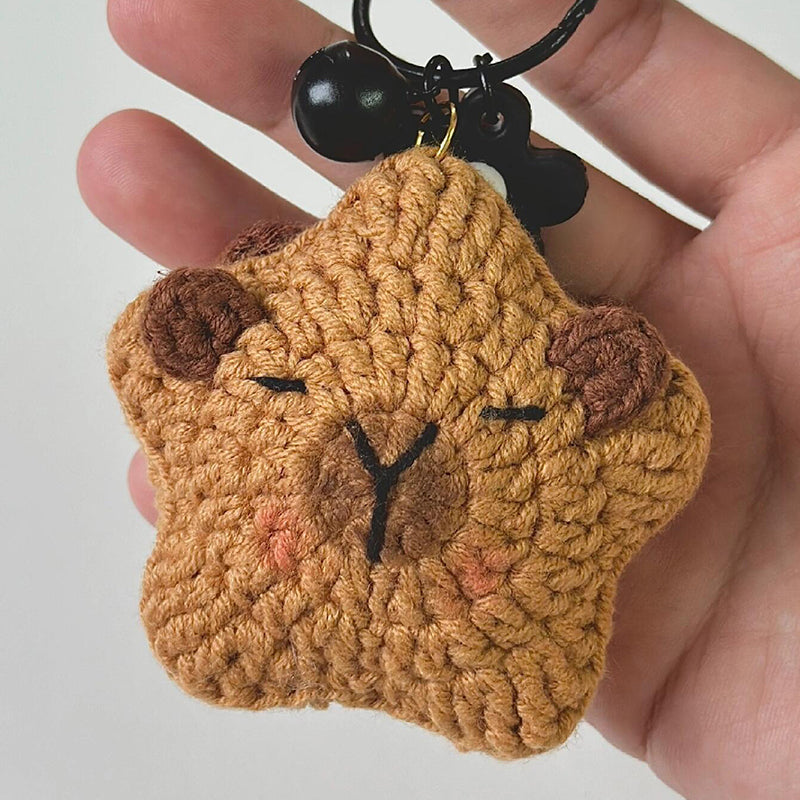 diy wool cute mini Capibara keychains