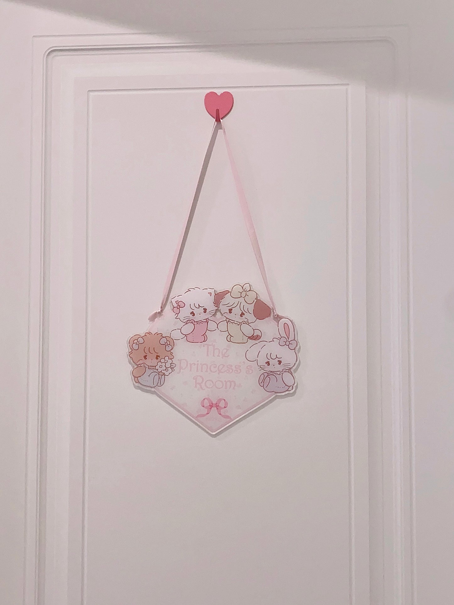 cute princess acrylic door sign