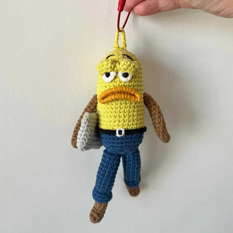 diy wool cartoon knitted doll