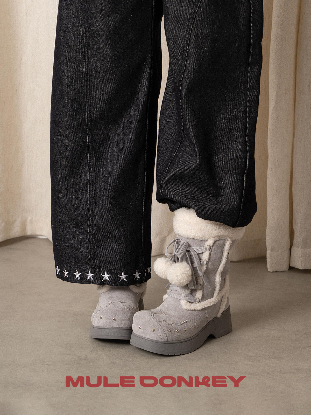 kawaii furry snow boots