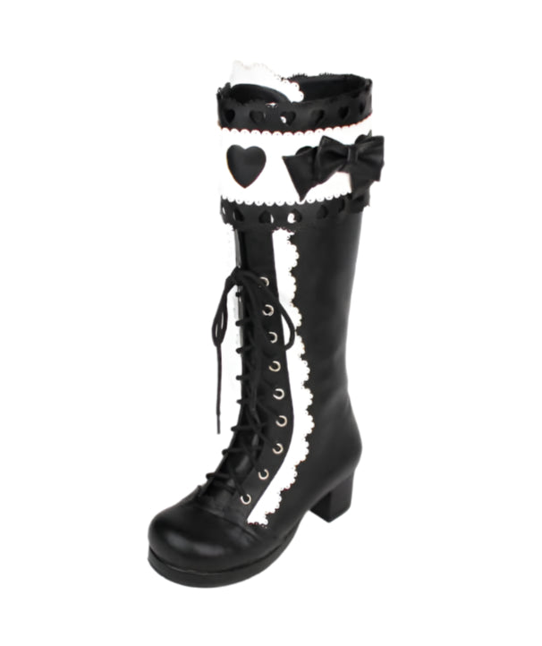 Coquette Bow Love Princess High Boots