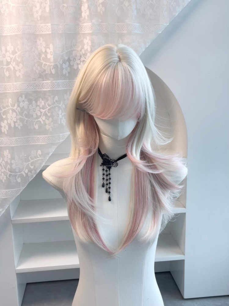 Pink Mullet Head Wig
