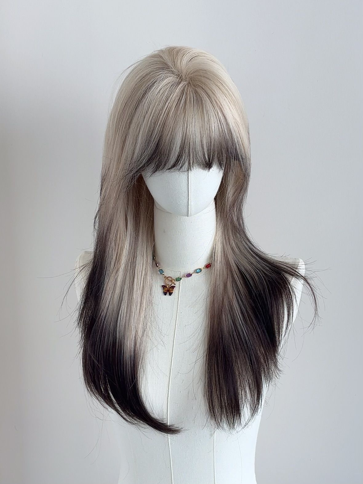 Gradient Long Straight Wig