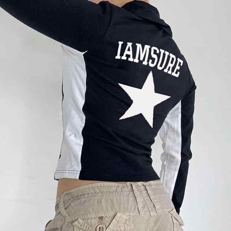 Acubi Star Aesthetic Zip-up Hoodie