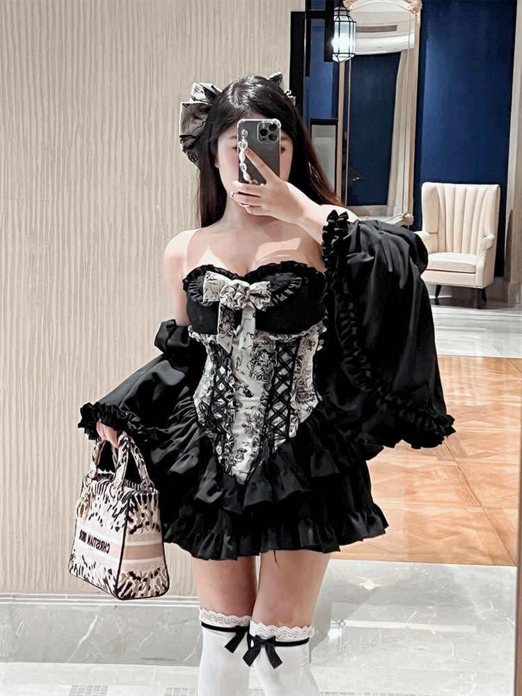 Princess Elegant Dark Coquette Dress