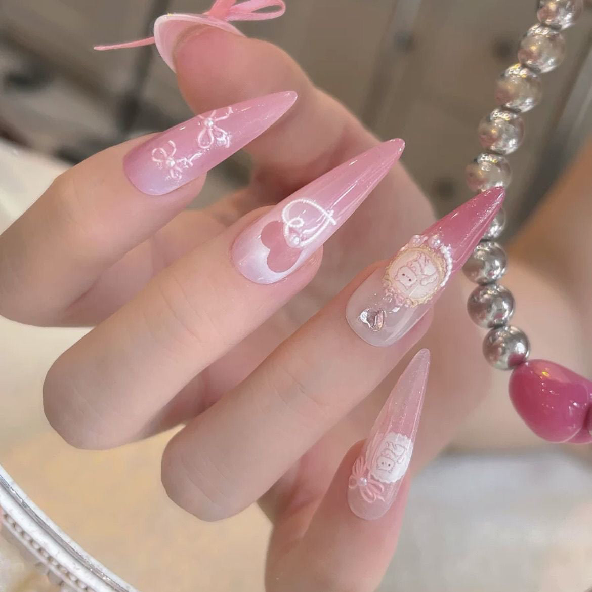 cute kitten kawaii nails stickers